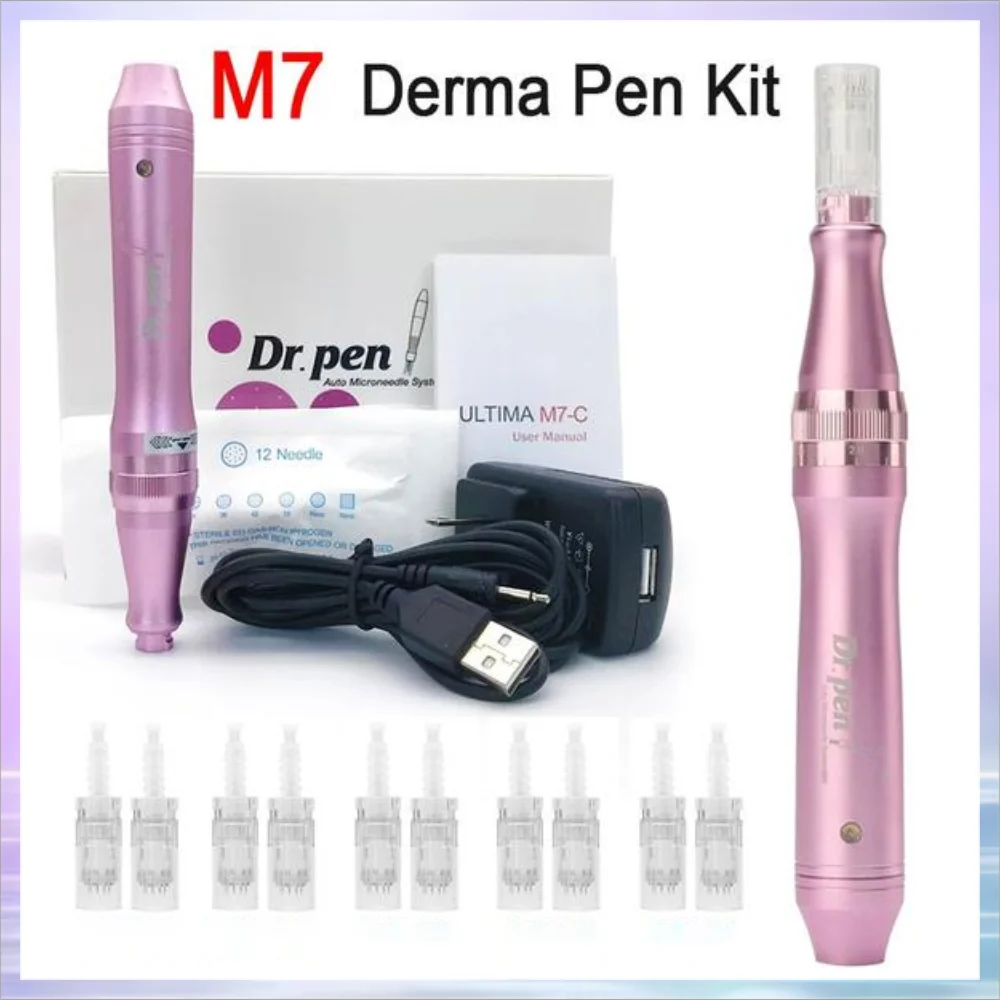 

Dr. Pen Ultima M7 With 2 pcs Needles Micro Needling Machine Derma Pen Microneedle Therapy Cartridges Mesotherapy Skin Care Tools