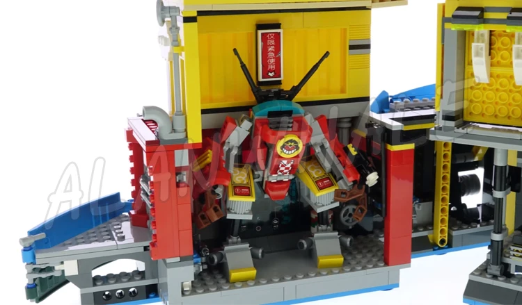 2001 шт. Monkie Kid Team Secret HQ Ship Bull Clones Assault Boat Workshop Mech 11546 Строительные блоки Игрушки