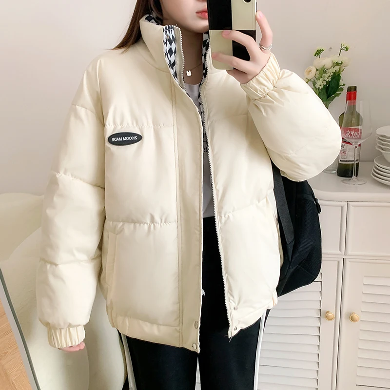 Winter Down Padded Coat Women's 2022 Women's Breadcoat Winter Clothes Short Section Loose Cotton Padded Coats for Students