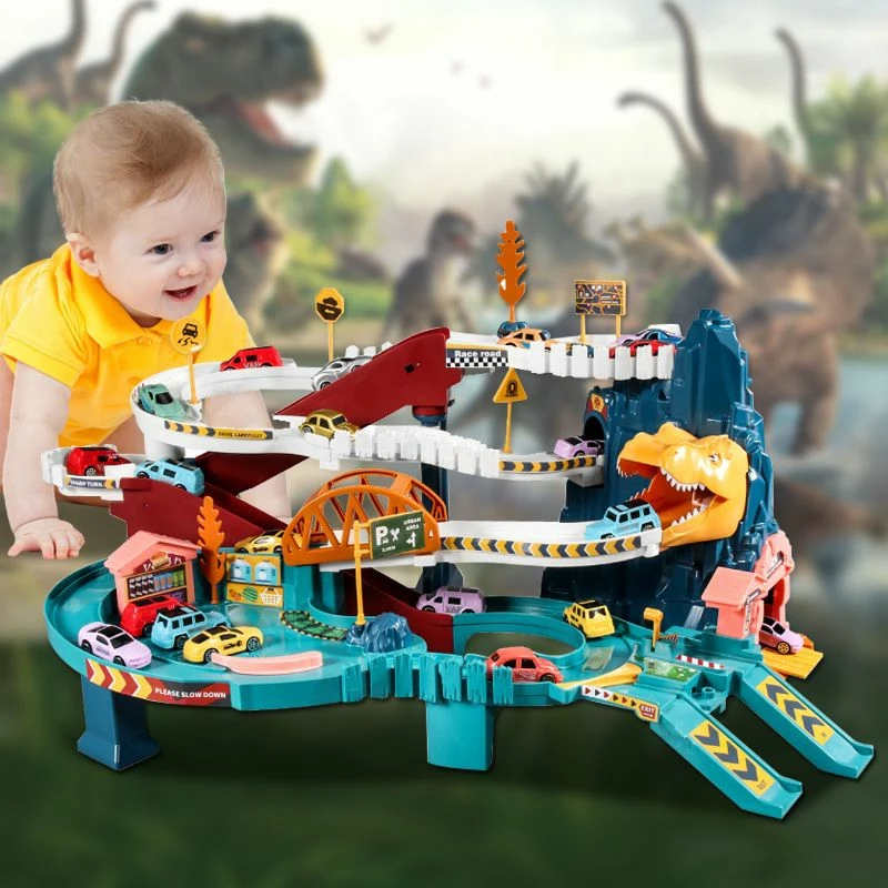 

Urban Electric Track Toys, Dinosaur Die-casting, Parking Lot, Racing Adventure Track, Machinery, Construction Children's Toys