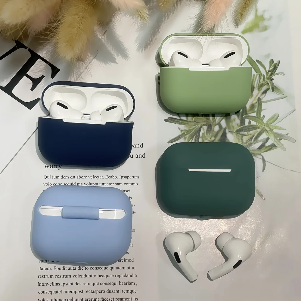 

Модный чехол из жидкого силикона для наушников Airpods Pro 2 поколения, мягкий прозрачный чехол для наушников из поликарбоната, чехол для зарядки