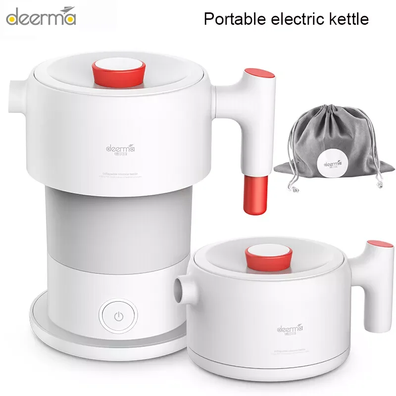 

Portable Kettle Kitchen Appliances Kettle Boil Water Travel Foldable 0.6L Coffee Teapot