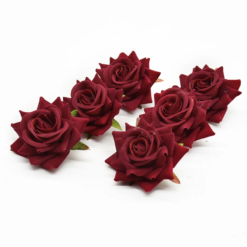 

10 шт., шелковые розы, свадебные аксессуары, искусственные цветы для дома, свадебные украшения, подарочная коробка «сделай сам», праздничные принадлежности