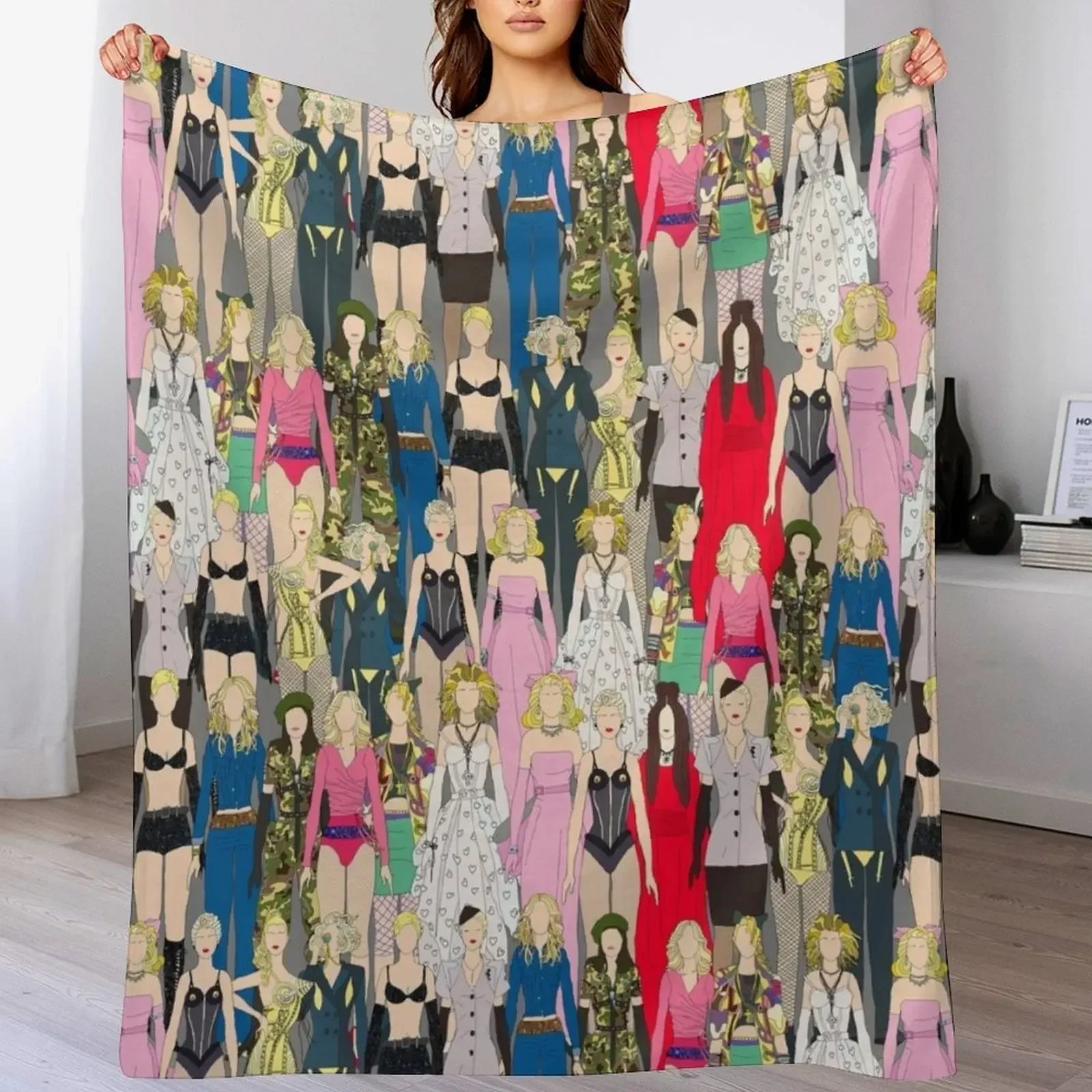 Одеяло Madonna-A-Thon Мягкие плюшевые плед Дизайнерские одеяла на заказ