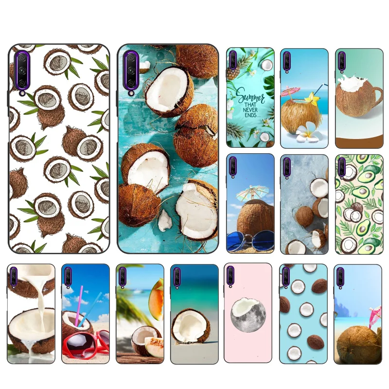 

Fruit Coconut Summer Phone Case for Huawei P50 Pro P30 P40 Lite P40Pro P20 lite P10 Plus Mate 20 Pro Mate20 X