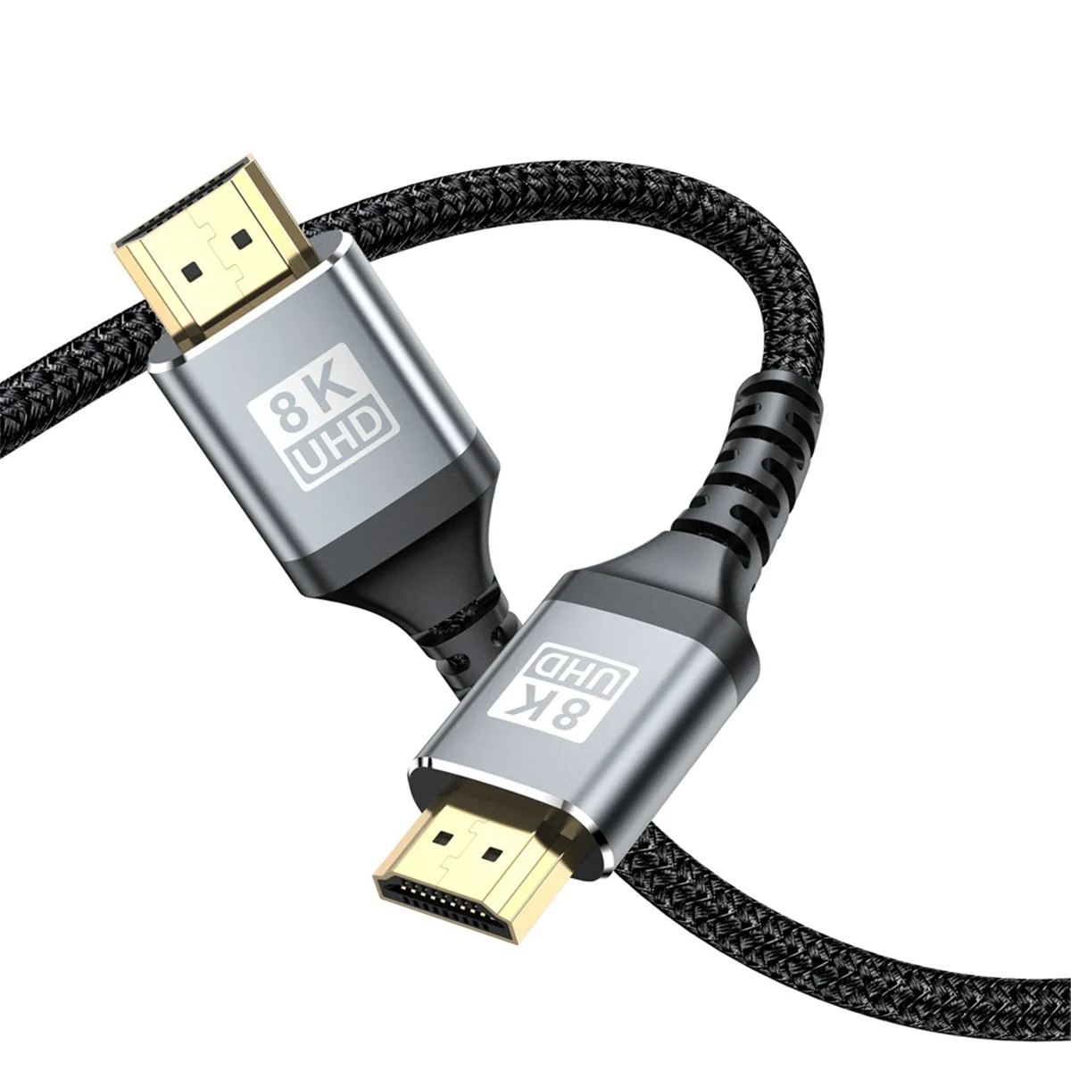 Фото HDTV 8K HDMI-совместимый 2,1 48 Гбит/с Ultra HD кабель Многофункциональный ТВ компьютерный монитор кабель 2 м №1