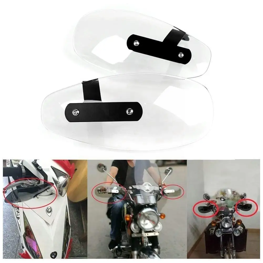 

Motorcycle Universal Cold Windshield Handle Bar Hand Guard Protector Wind Deflector For Touring I4g0
