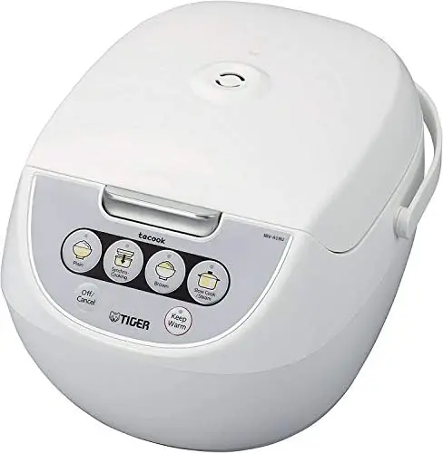 

JBV-A10U 5.5-Cup (Uncooked) Micom Rice Cooker with Food Steamer Basket, White
