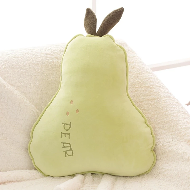 Мягкая подушка Huggable с имитацией груши персика оранжевого цвета супер мягкая