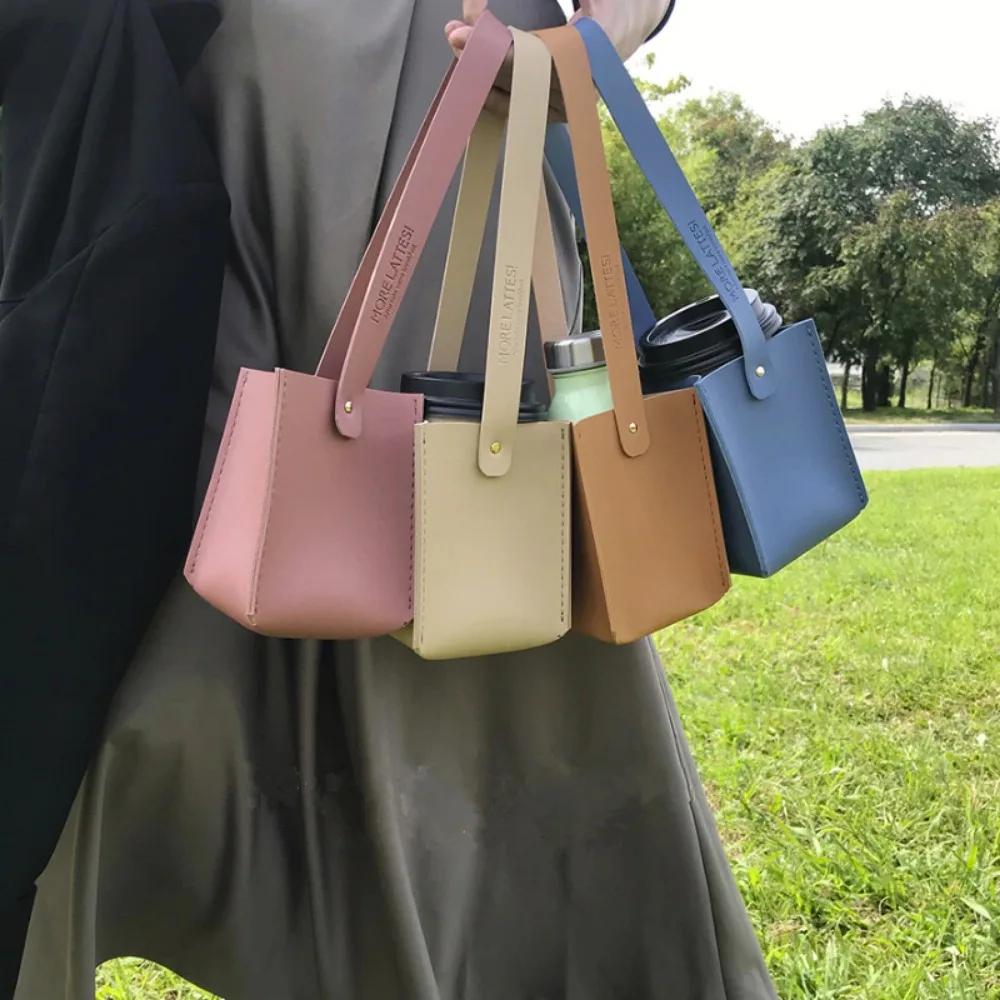 

Waterproof Cup Set Environmental Leather Insulated Bag Cup Pouch Water Bottle Cover Coffee Tea Handbag