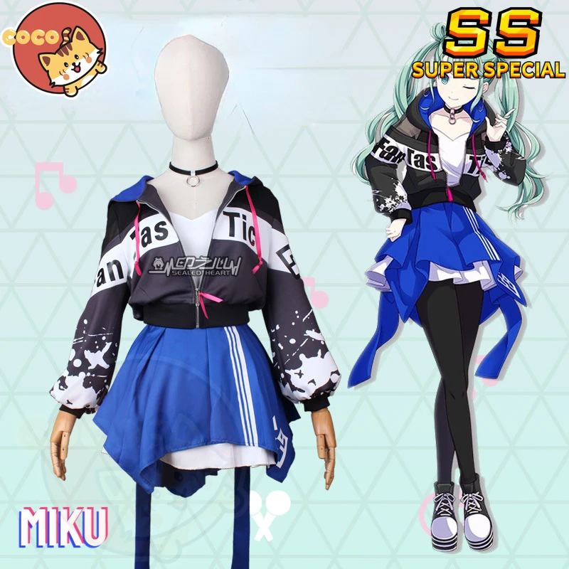 

CoCos-SS VOCALOID Miku Vivid BAD SQUAD Cosplay Costume Project Sekai Colorful Stage VBS Miku Cosplay Costume and Cosplay Wig