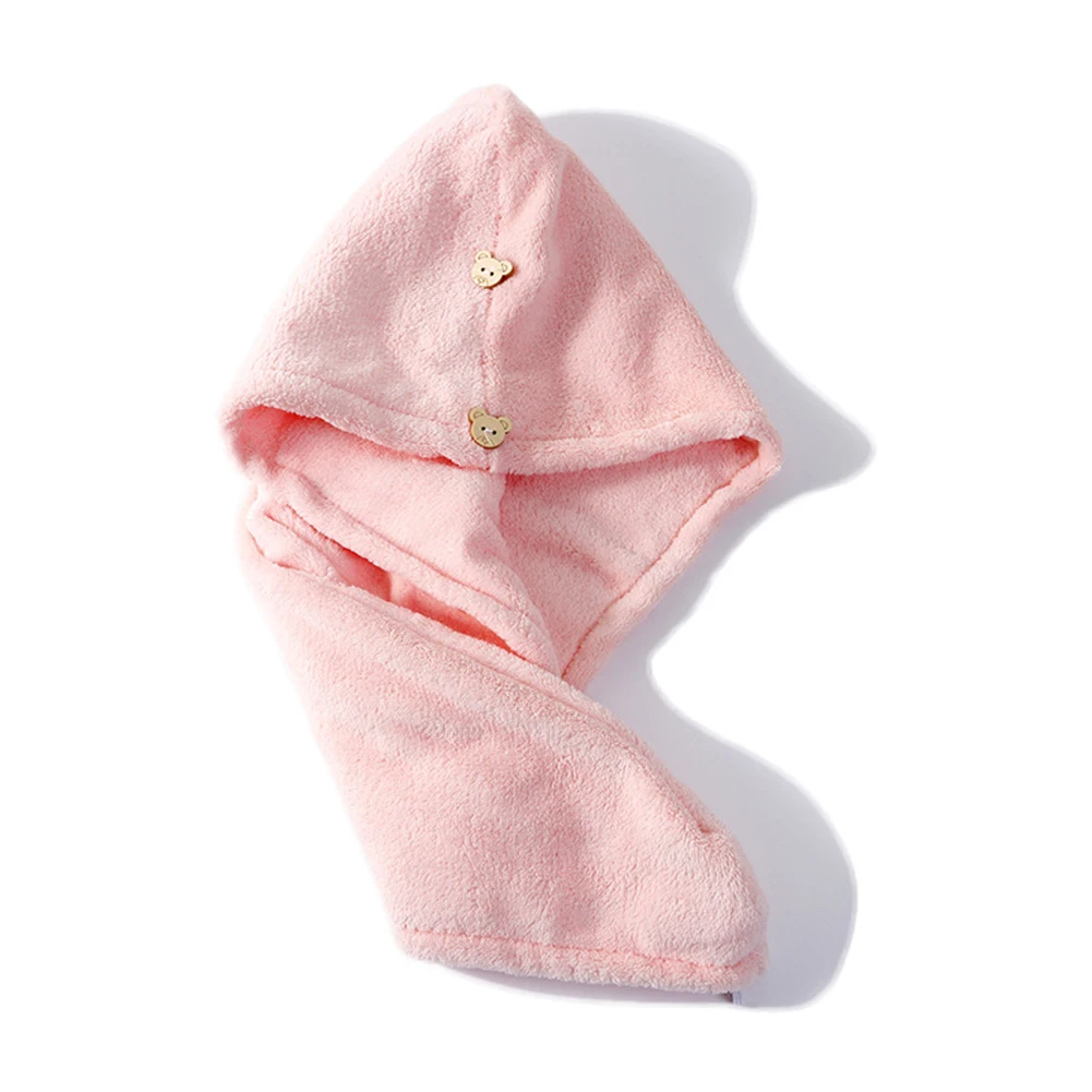 

Soft Microfiber Girls Hair Towel Super Absorbent Quick Drying Hair Shower Cap For Women Bathroom Hair Turban Twist Head Wrap