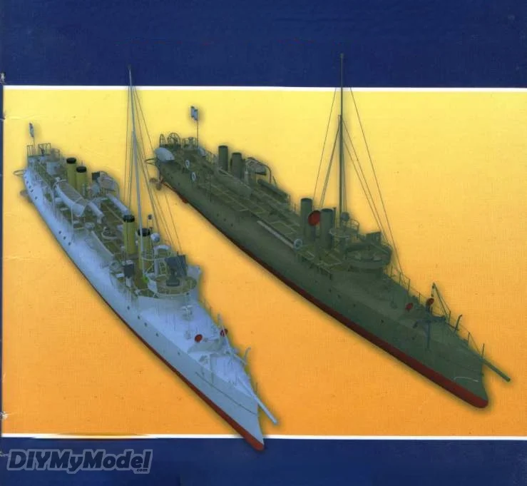 

DIYMyModeI Trout + salmon submarine DIY Handcraft Paper Model Kit HandmadeToy Puzzles Gift Movie prop