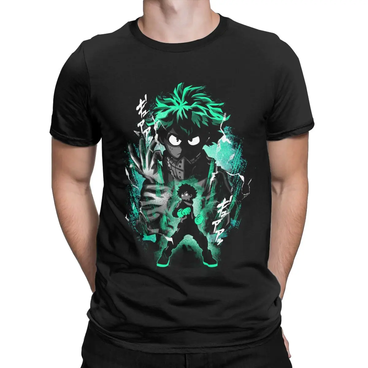 

Men's T-Shirts My Hero Academia Hero Deku Anime T Shirt for men Vintage Cotton Short Sleeve T Shirts Crew Neck Clothes Adult