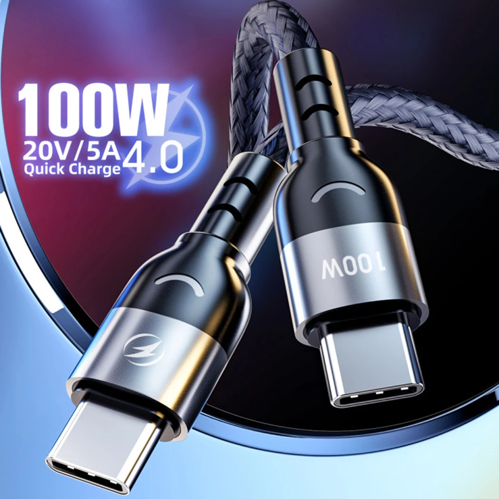 

5A USB C to USB Type C Cable QC 3.0 Fast Charging Cable For Samsung Xiaomi Huawei Mobile Phone USB-C Cord Quick Charging Cable