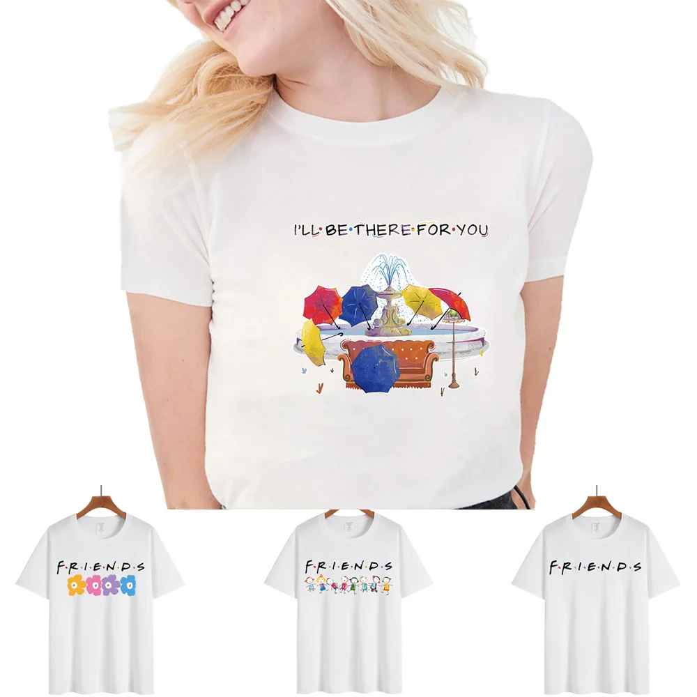 

Женская футболка с коротким рукавом, круглым вырезом и принтом