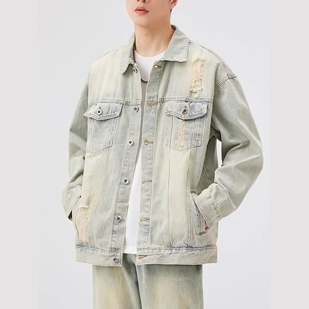2024 Новая модная джинсовая куртка Топ в американском стиле Чувствительность