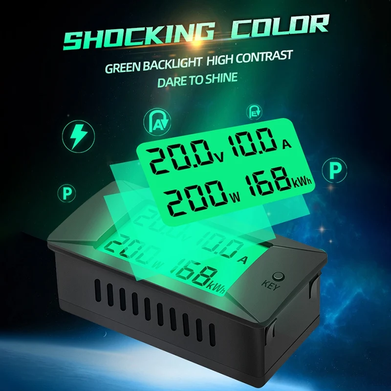 PEACEFAIR PZEM-025 Цифровой тестер аккумулятора постоянного тока двунаправленный