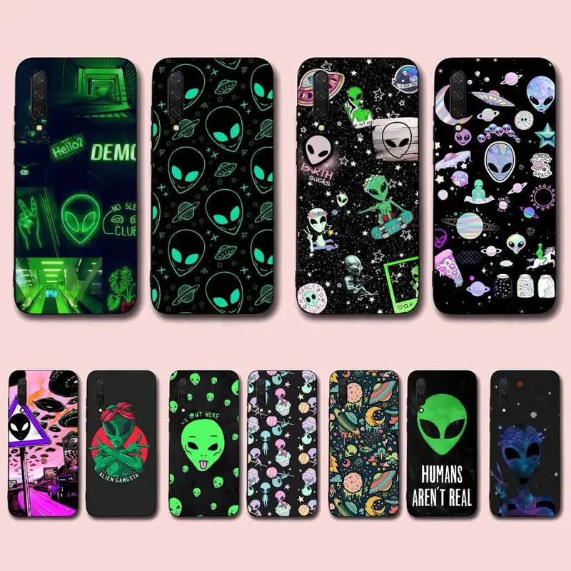 

Cartoon Alien Phone Case for Xiaomi mi 5 6 8 9 10 lite pro SE Mix 2s 3 F1 Max2 3