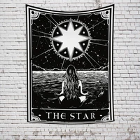 tarot the star hope card tapestry wall hanging astrology divination bedspread beach mat room dormitory bedroom decoration
