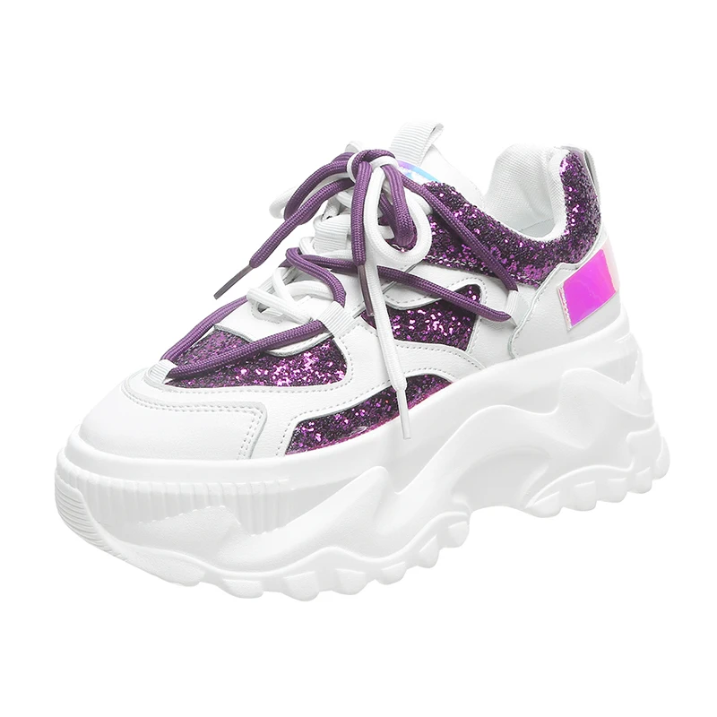 

Модные блестящие массивные кроссовки, Женская дышащая сетчатая обувь для папы, женская спортивная обувь, женская летняя повседневная обувь