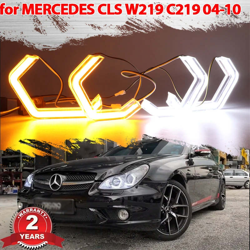 Switchback M4 светильник свет гало кольца DRL фотолампы для MERCEDES BENZ CLS W219 C219 2004-2010 модификация передсветильник света