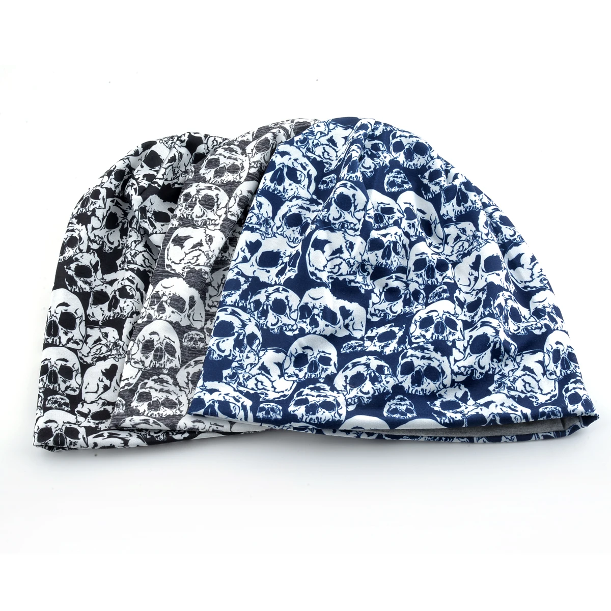Шапка-бини в стиле унисекс теплые лыжные шапки с рисунком черепа хип-хоп/панк для