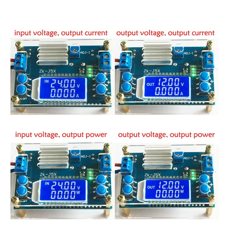 Регулируемый Модуль питания CC CV 1 2-32 В 5 А вольтметр амперметр