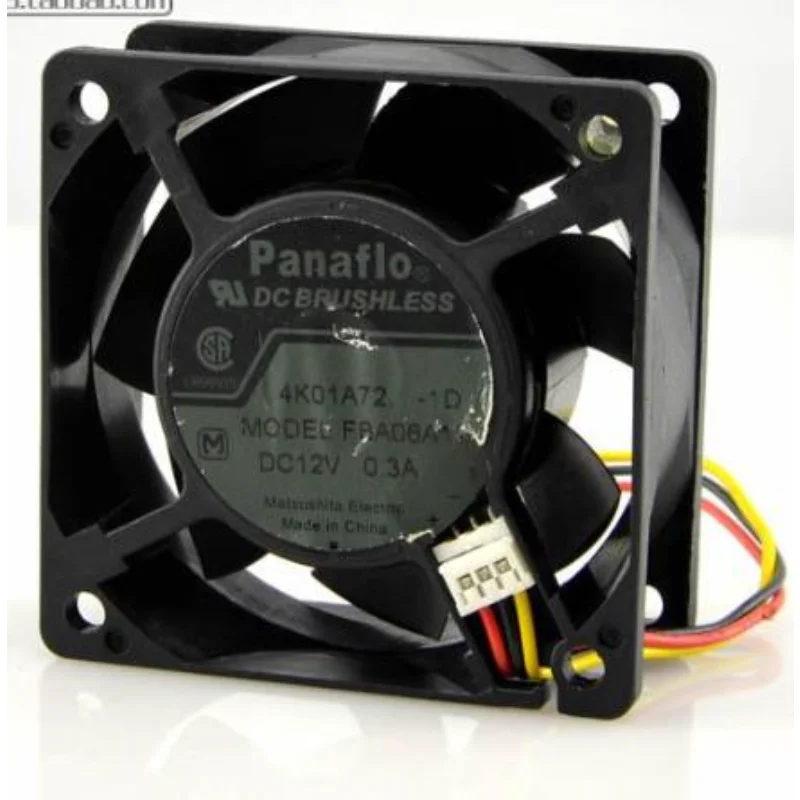 Новый вентилятор ЦП для PANAFLO 8C28AD-1F FBA06A12M 12 В 0.17A Вентилятор охлаждения