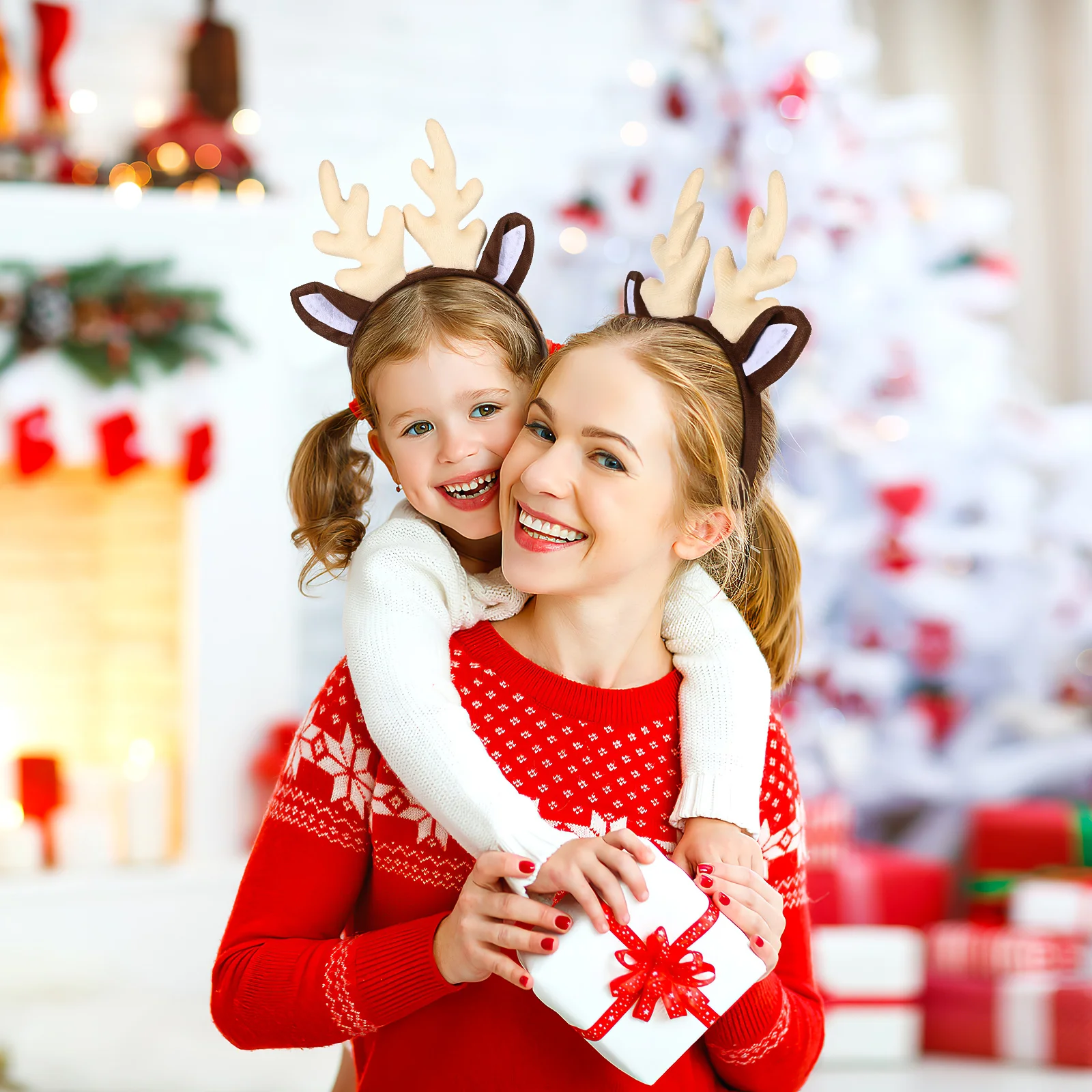 Повязка на голову с рогами дизайн рождественские праздничные повязки кольцо для