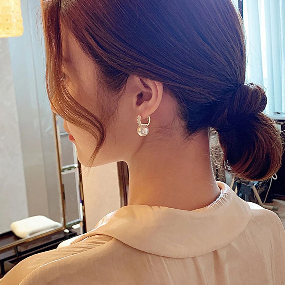 Изысканные серьги с искусственными жемчужинами элегантность яркость роскошные