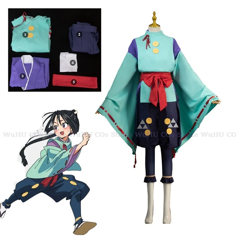 Костюм для косплея аниме The Elusive Samurai Tokiyuki Hojo Униформа с париком Chojumaru elueluвечерние