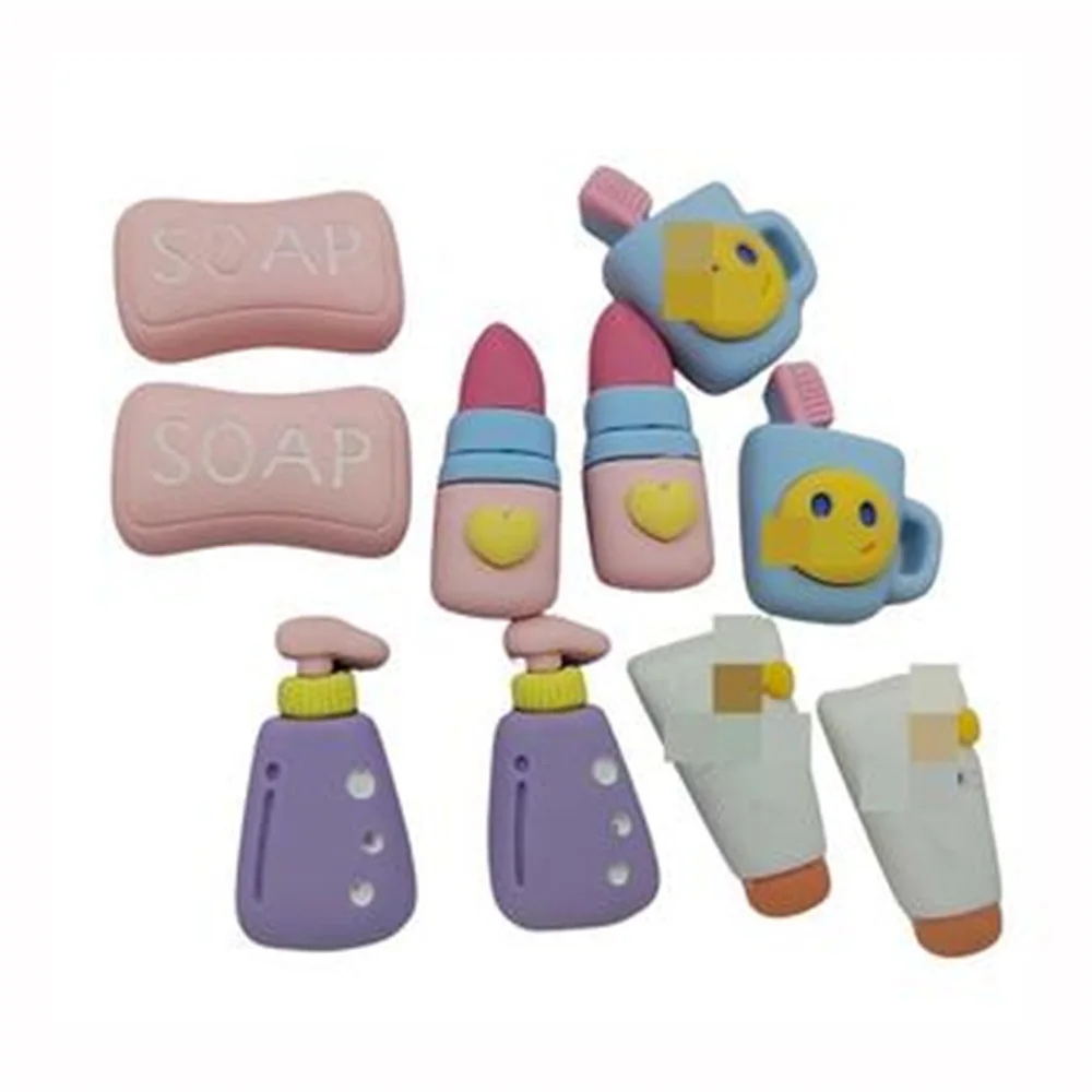

20/50/100x Kawaii Simulation Resin Flatback Mini Daily Necessities Mirror Soap Blower Cabochon Hair Bows Center Scrapbooking