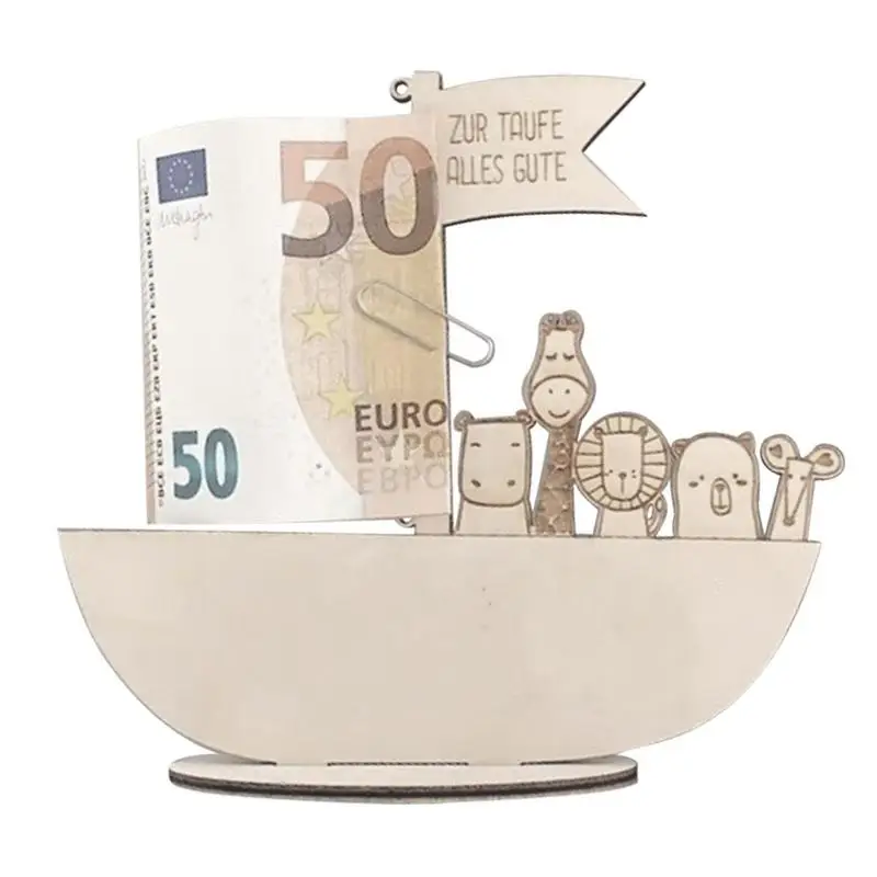 Money Holder Portable Reusable Wood Cash Money Clip For Graduation