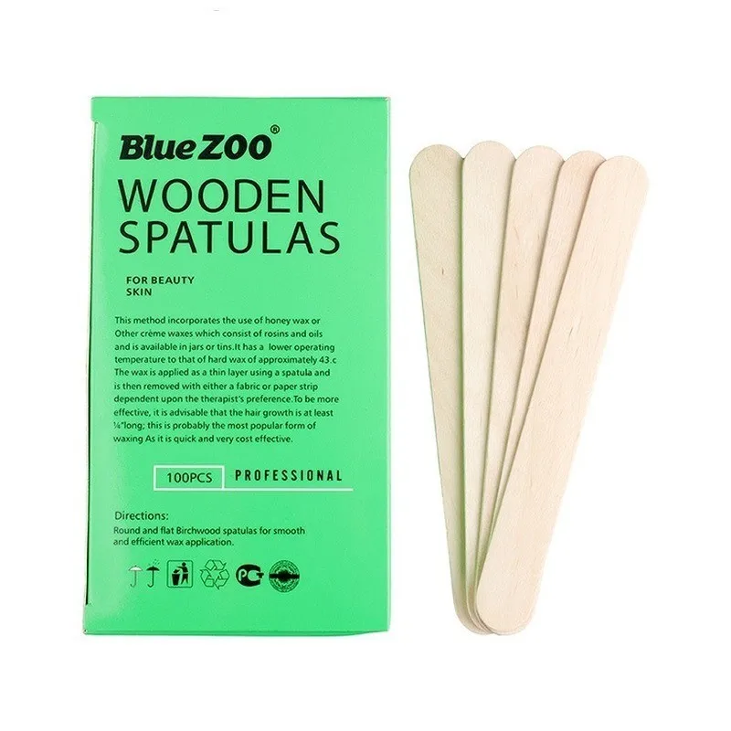 

15CM Wooden Waxing Wax Spatula Tongue Depressor Disposable Hair Removal Sticks Kit Skin Beauty Tool Wax Strips Wooden Spatula