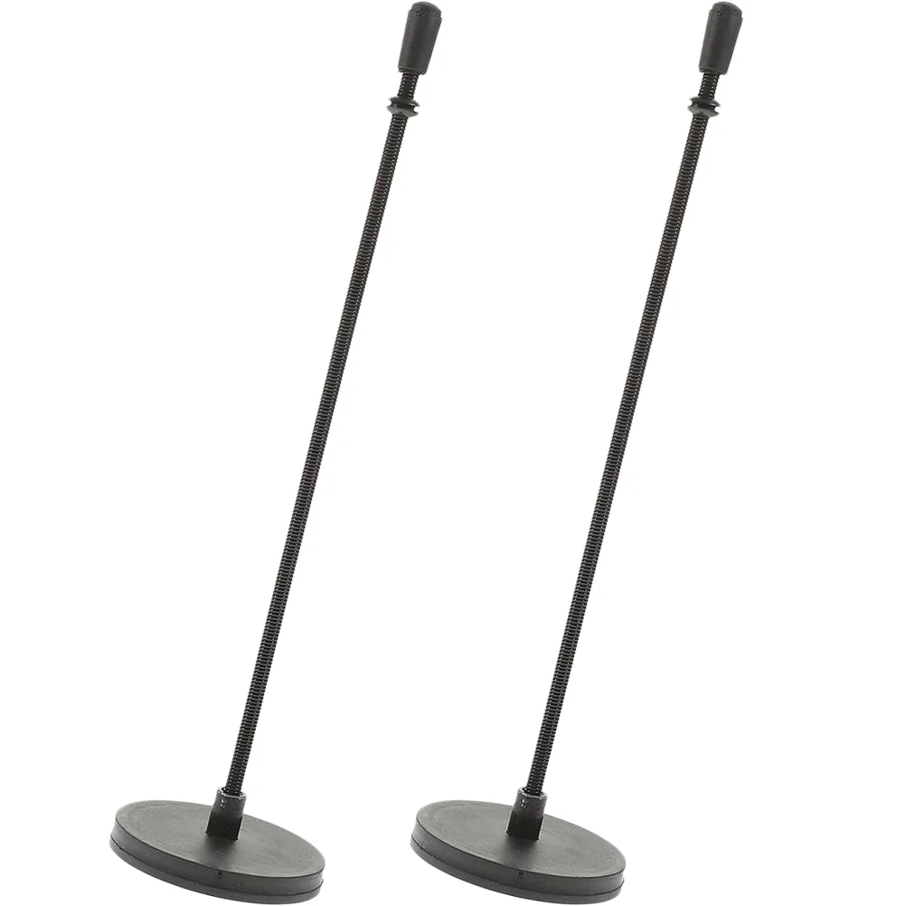 

2 Pcs Magnet Car Flag Pole Metal Flagpole Bracket Magnetic Holder Mount Tool Iron Base