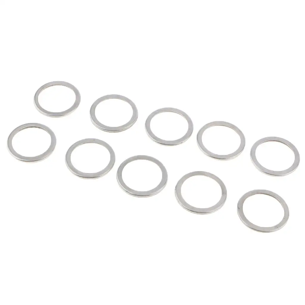 

10Pcs/Set M20 Aluminum Engine Oil Drain Plug Crush Gasket Washers Seals for