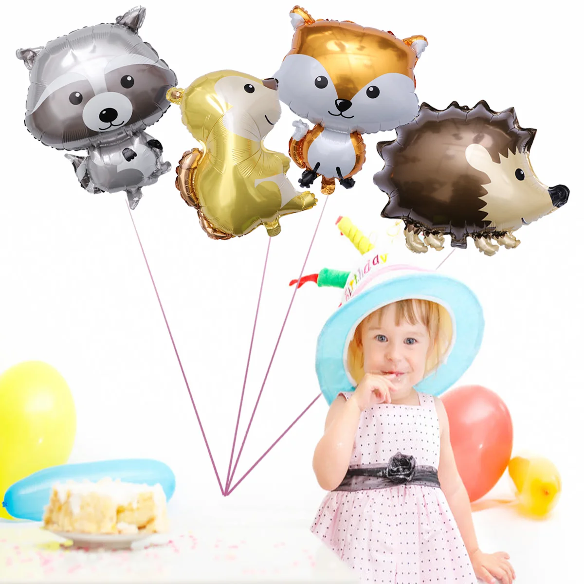 

Balloons Balloon Animal Partymylar Foil Birthday Cartoon Aluminum Decoration Shower Happy Helium Cute Decorations Baby