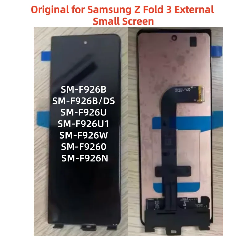 Фото 6,3-дюймовый AMOLED-дисплей для Samsung Z Fold 3 F926B F926B/DS F926U, внешний маленький экран, ЖК-дисплей, сенсорный экран, дигитайзер №1