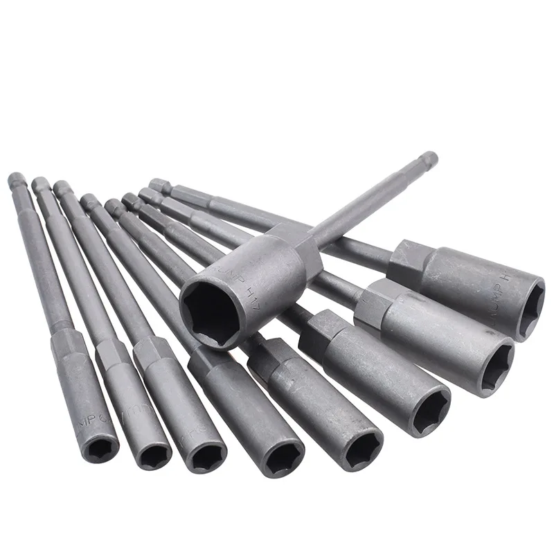 

1pcs 150mm Length 6mm-19mm Deepen Socket Screw Metric Driver Adapter Drill Bit Hexagonal 1/4‘ Shank Hex Nut Socket Screw Tools