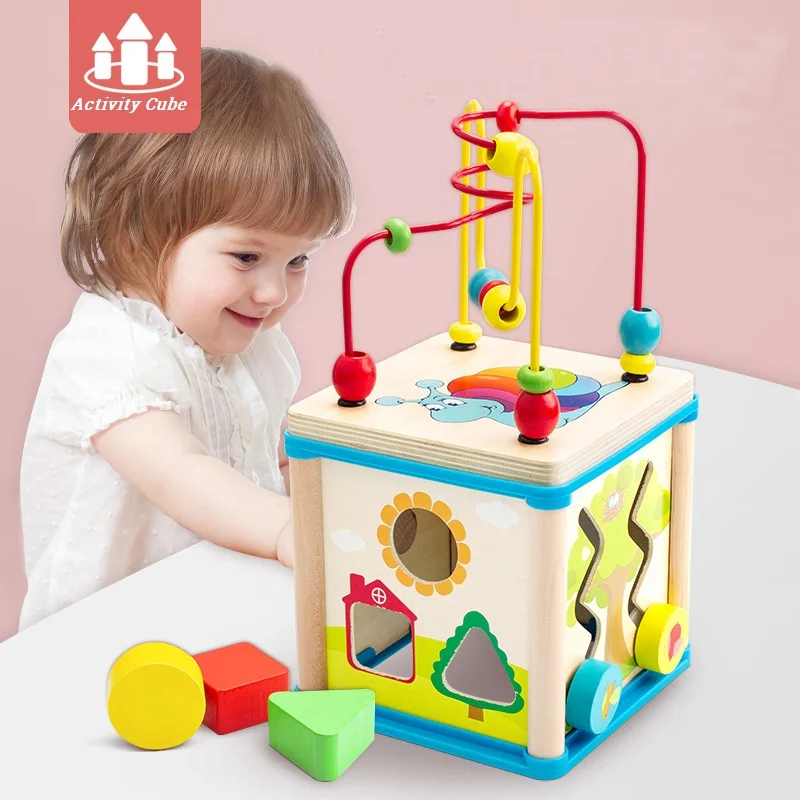 

Игрушка-лабиринт, деревянная, для обучения, для детей 1-2 лет