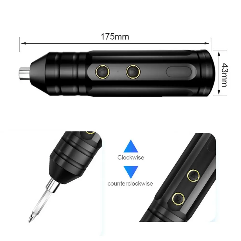 mini portable electric screwdriver kit rechargeable smart cordless automatic screwdriver set for mobile phones home repair tools free global shipping