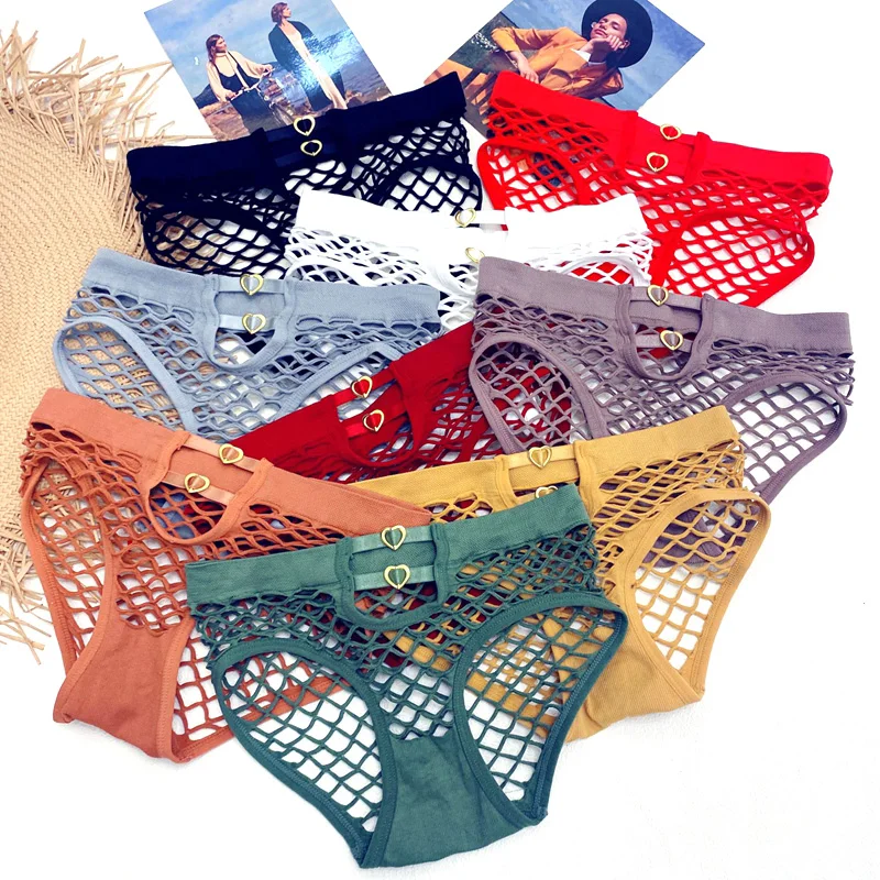 

Hollow Out Lingerie Europe Seamless Sexy Panties Women Elasticity Underwear Temptation Underpant