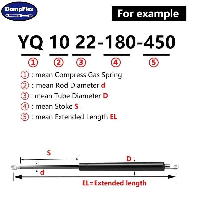 1 шт. 900N 390-460 мм универсальные газовые стойки люверсы наконечники поддержка