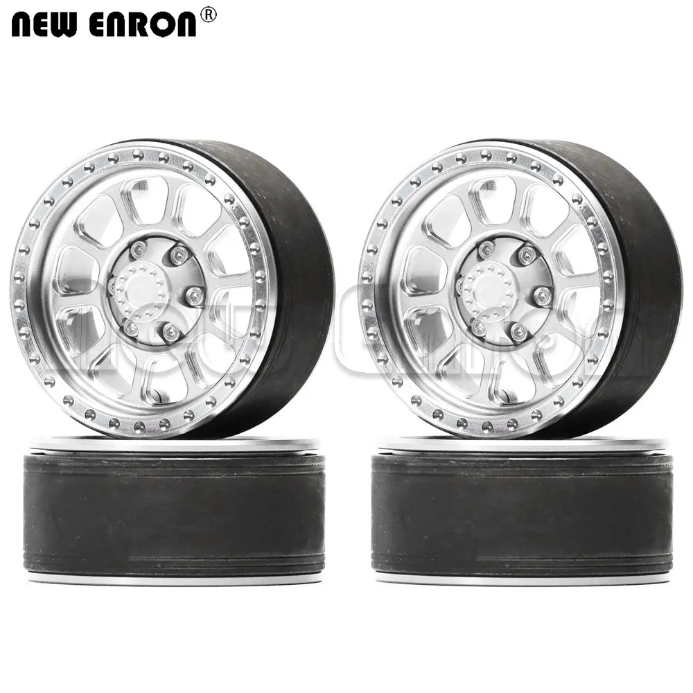

NEW ENRON Aluminium 1.9" 10 Spoke 55*45*26mm Beadlock heavy Wheel Rim 4Pcs For RC Car 1/10 SCX10 90046 D110 RC4WD TRX4 CC01 RGT