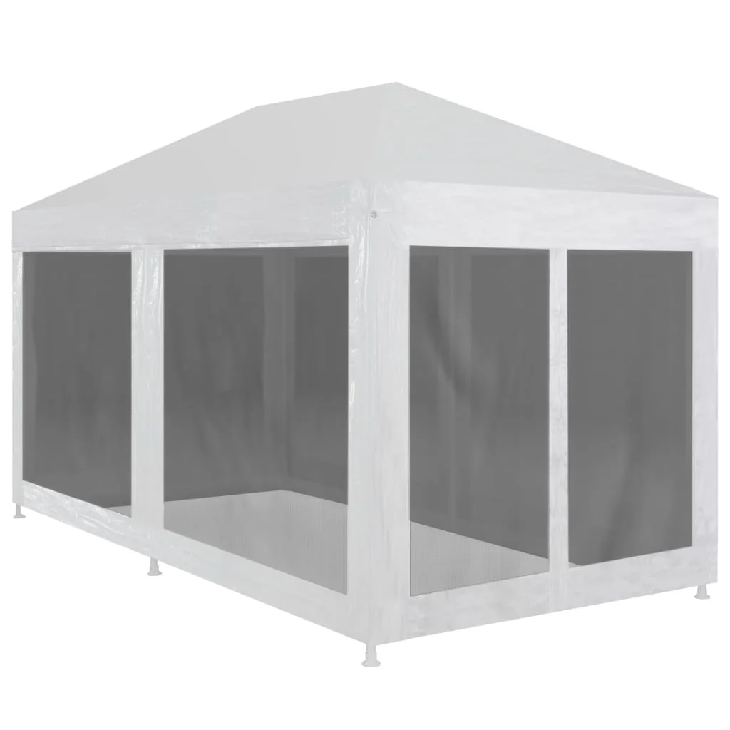 

Party Tent with 6 Mesh Sidewalls, Garden Decoration, 6x3 m