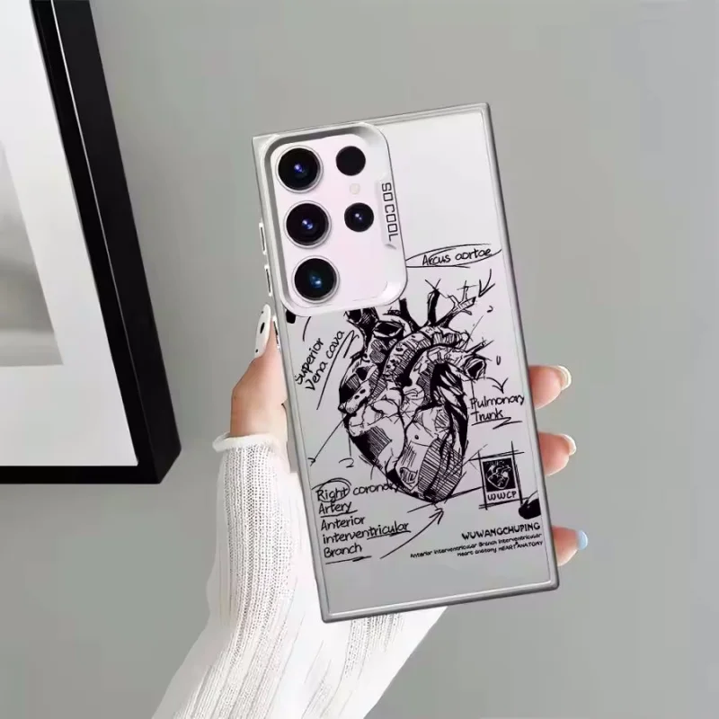 Фото Креативный чехол с моделью сердца для Samsung Galaxy S26 Ultra S25 Ultra S23 S24 FE S22 S21 S20 Plus Note 20 S23FE №5