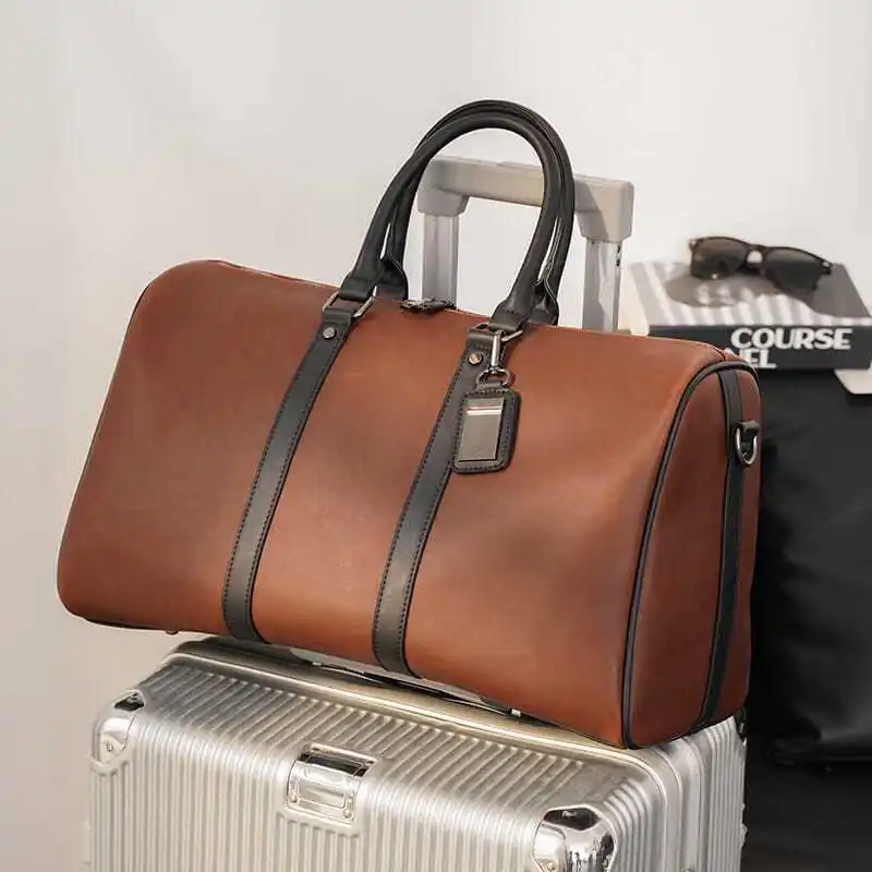 duffle bag men Handbag  Cortices Brown  Mature Large capacity  Y11