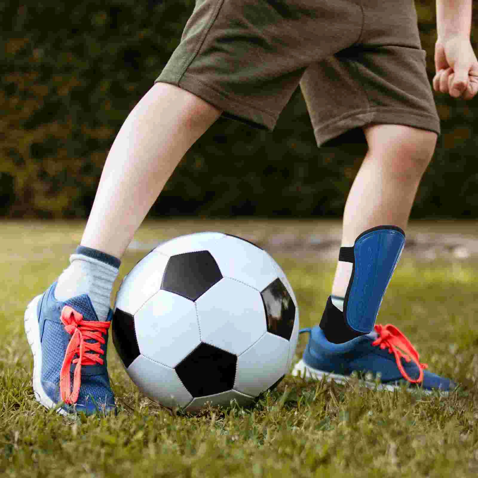 

1 Pair Youth Soccer Shin Guards Football Shin Pads for Kids Calf Shin Guards for Boys Teenagers with Padded Ankle Support (