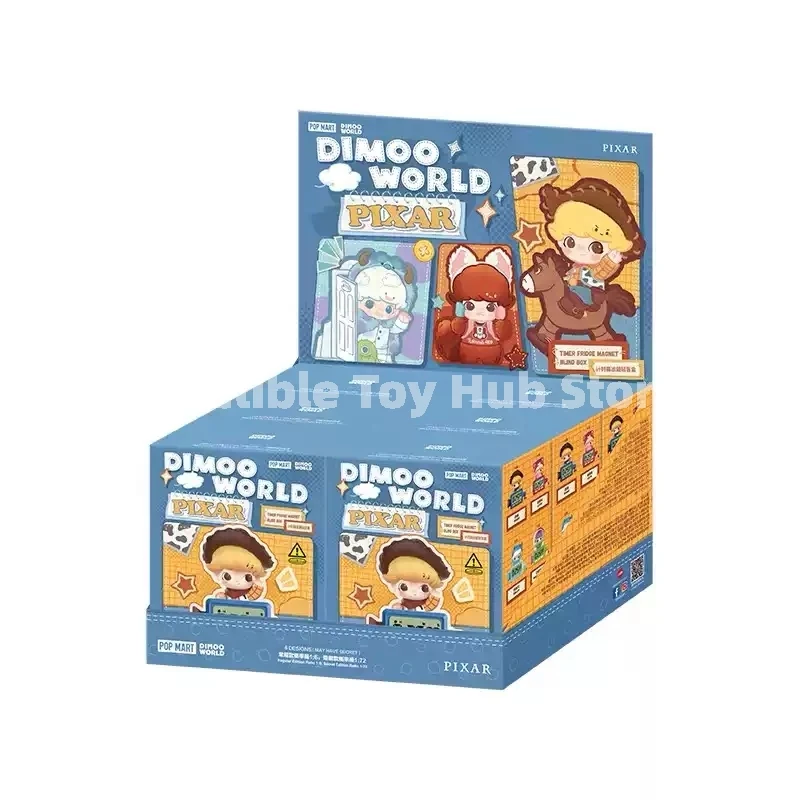 Фото Pop Mart Dimoo World Pixar: Магнит на холодильник с цифровым таймером (слепая коробка), коллекционный предмет декора для дома, подарок для взрослых №5